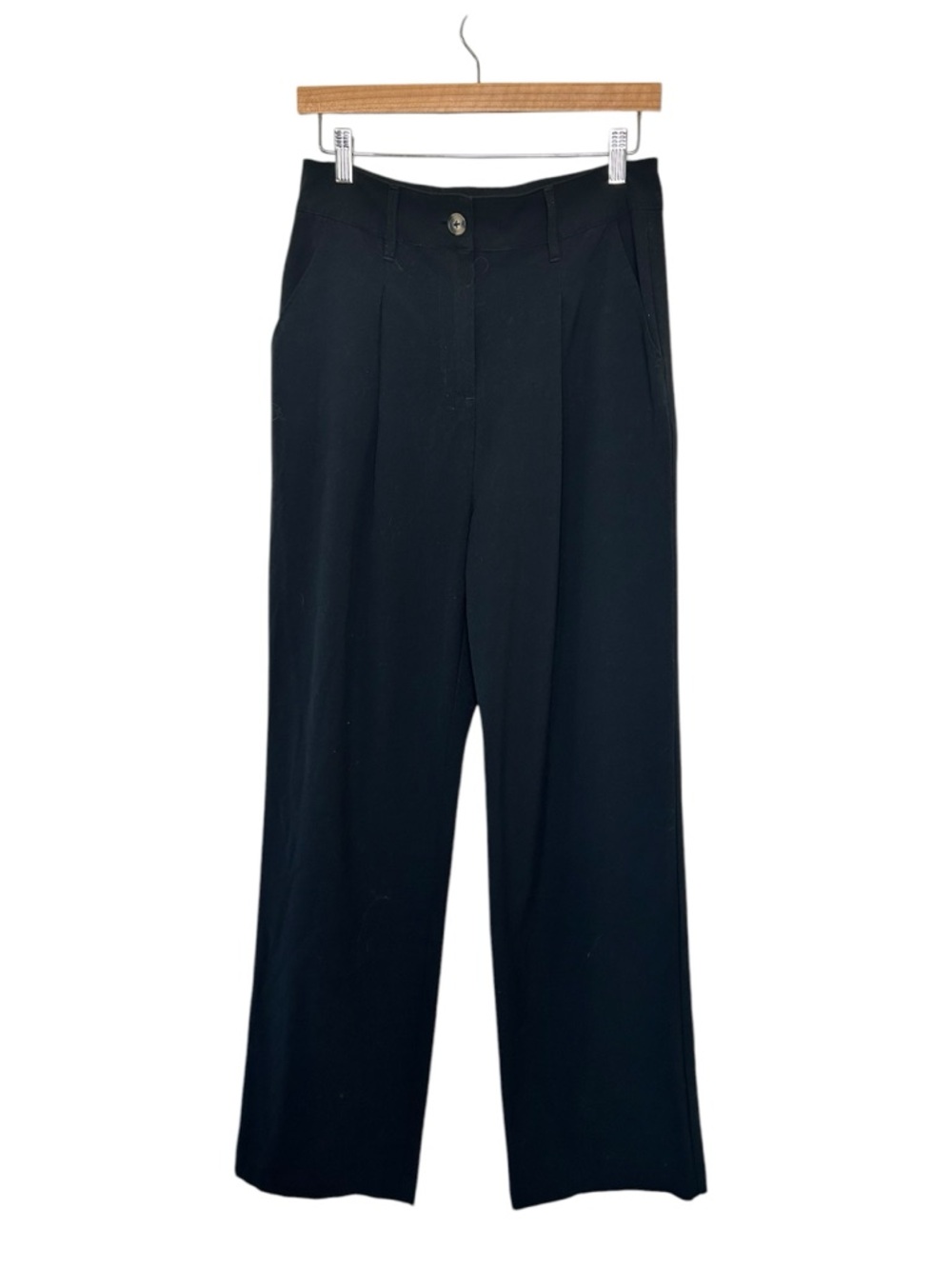 Wild Fable Classic Black Wide-Leg Trousers high waist size 6